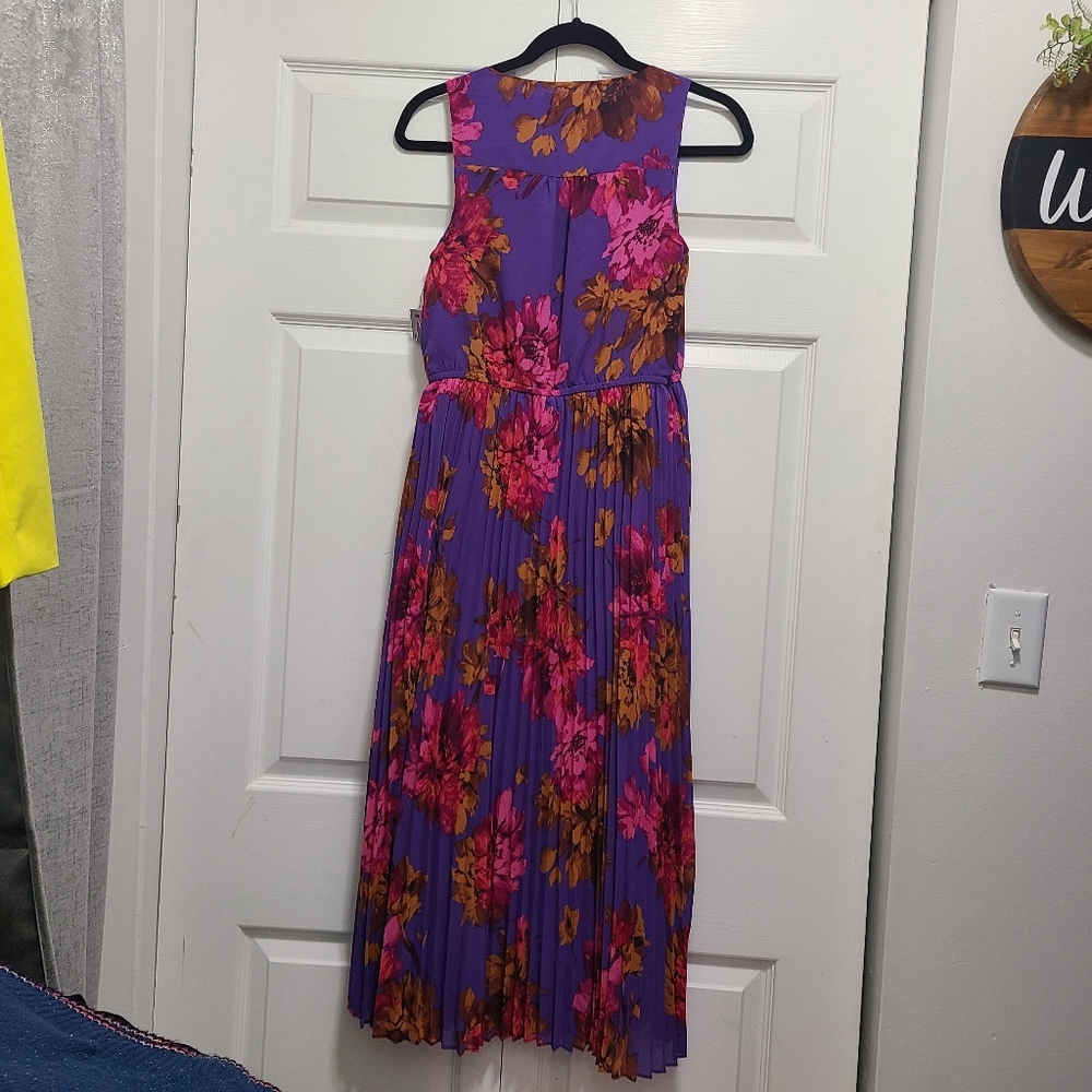 Sofia Vergara Women's Colorful Floral‎ Print Satin Midi Maxi Dress - Picture 14 of 16